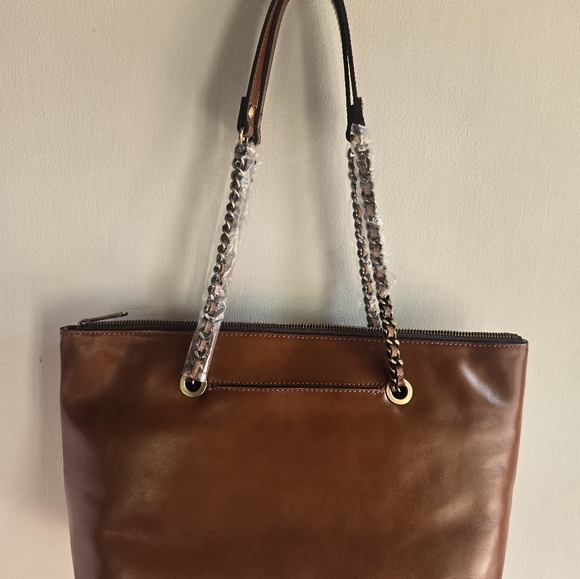 Patricia Nash Leather Belle Tote In Tan NWT Qith Dust Bag - Picture 5 of 10
